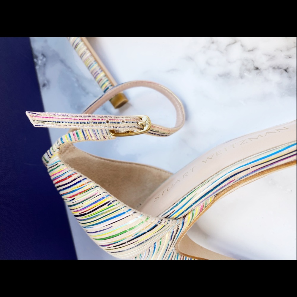 NEW IN BOX Stuart Weitzman Heel Sandal Ankle Strap - Picture 5 of 6